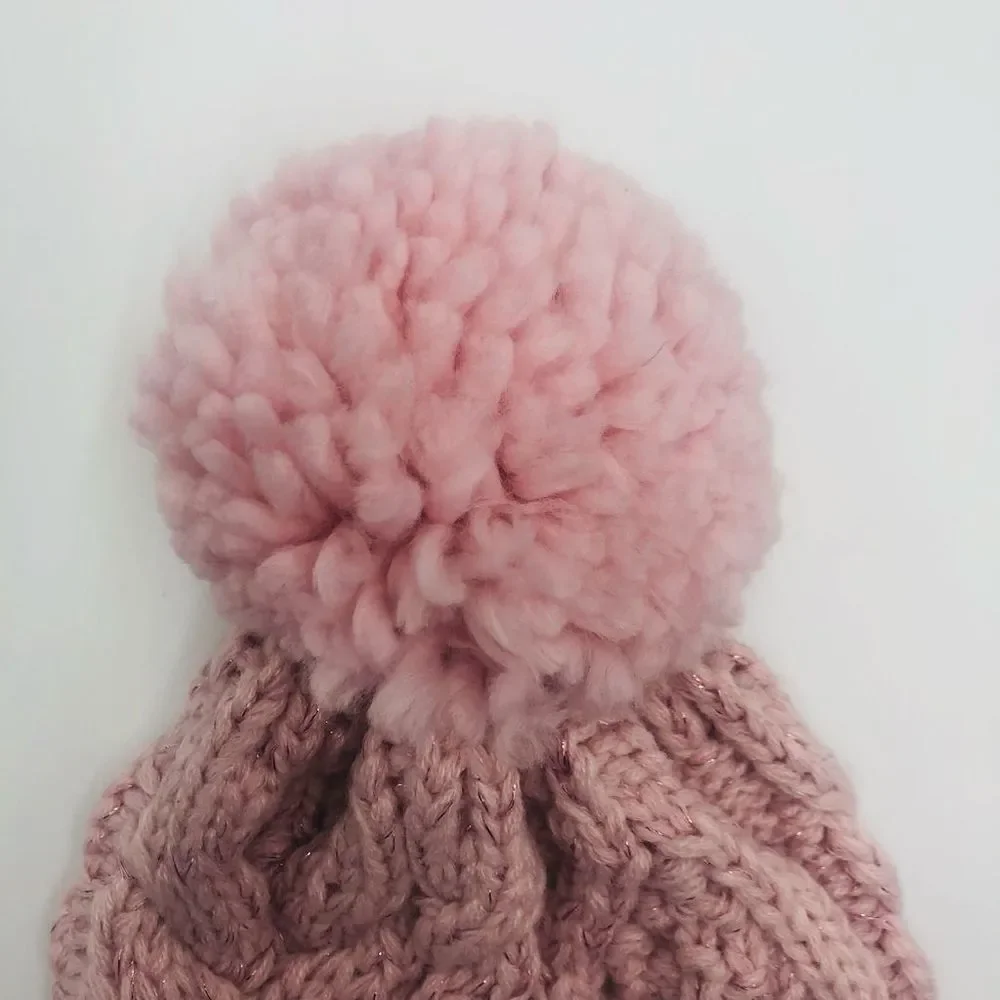 Brand New Baby Gap Pink Knitted Beanie Size Small/ Medium For Baby Girl‎